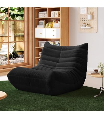 Amazon｜HomeMiYN ソファー 1人掛け 豆袋 ウレタンソファ 1人用 ビーン